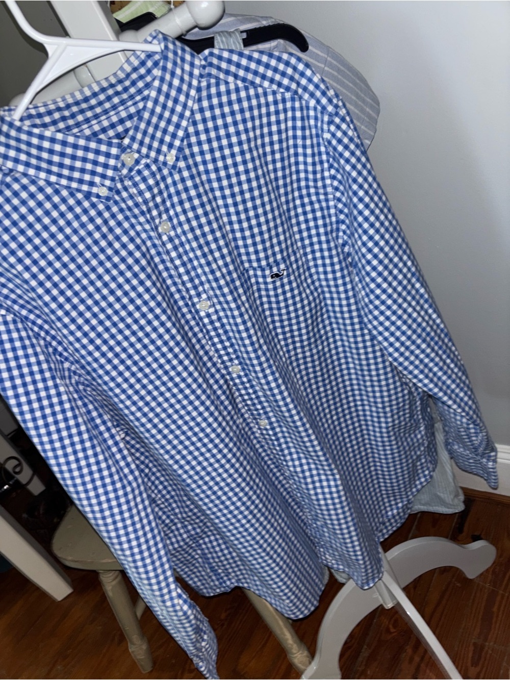 Vineyard Vines XL Blue Gingham Button-Down Shirt